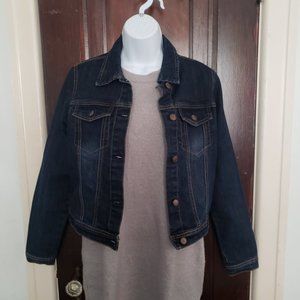 Luxirie by LRG Dark Wash Denim Jean Jacket Size Medium